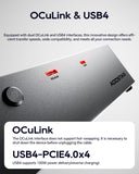 AOOSTAR AG02 EGPU Dock with OCulink/USB4 Port,Built-in 800W Power Supply