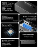 AOOSTAR AG02 EGPU Dock with OCulink/USB4 Port,Built-in 800W Power Supply
