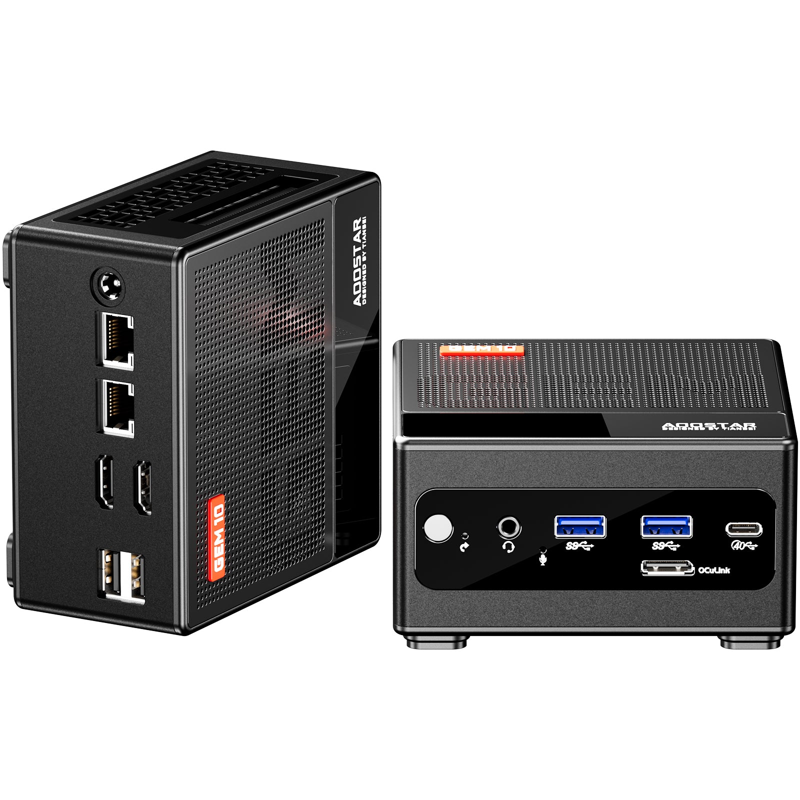 AOOSTAR GEM10 AMD Ryzen 7 6800H Mini PC with WIN 11 PRO/ 3*  NVME/Oculink/2*2.5G LAN