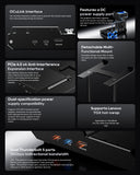 AOOSATR EG02 EGPU DOCK WITH Dual T5 Ports &Oculink Port