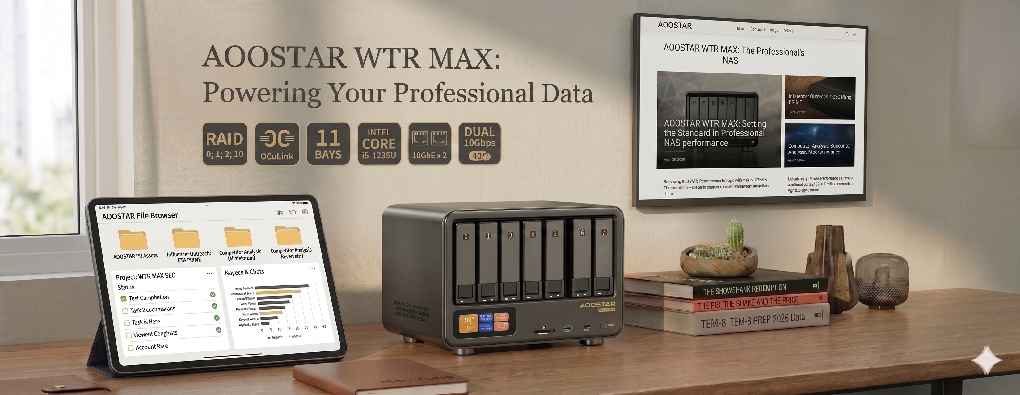 Elevate Your Setup with the AOOSTAR WTR Max i5-1235U High-Performance NAS