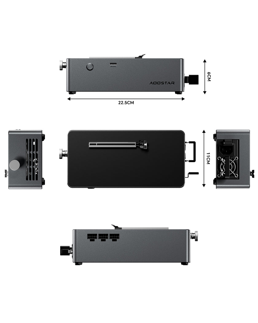 AOOSTAR AG01 EGPU Dock with OCulink Port，Built 800W Power Supply ...