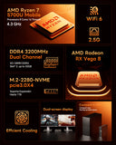 AOOSTAR PLEX AMD R7 5700U MINI PC