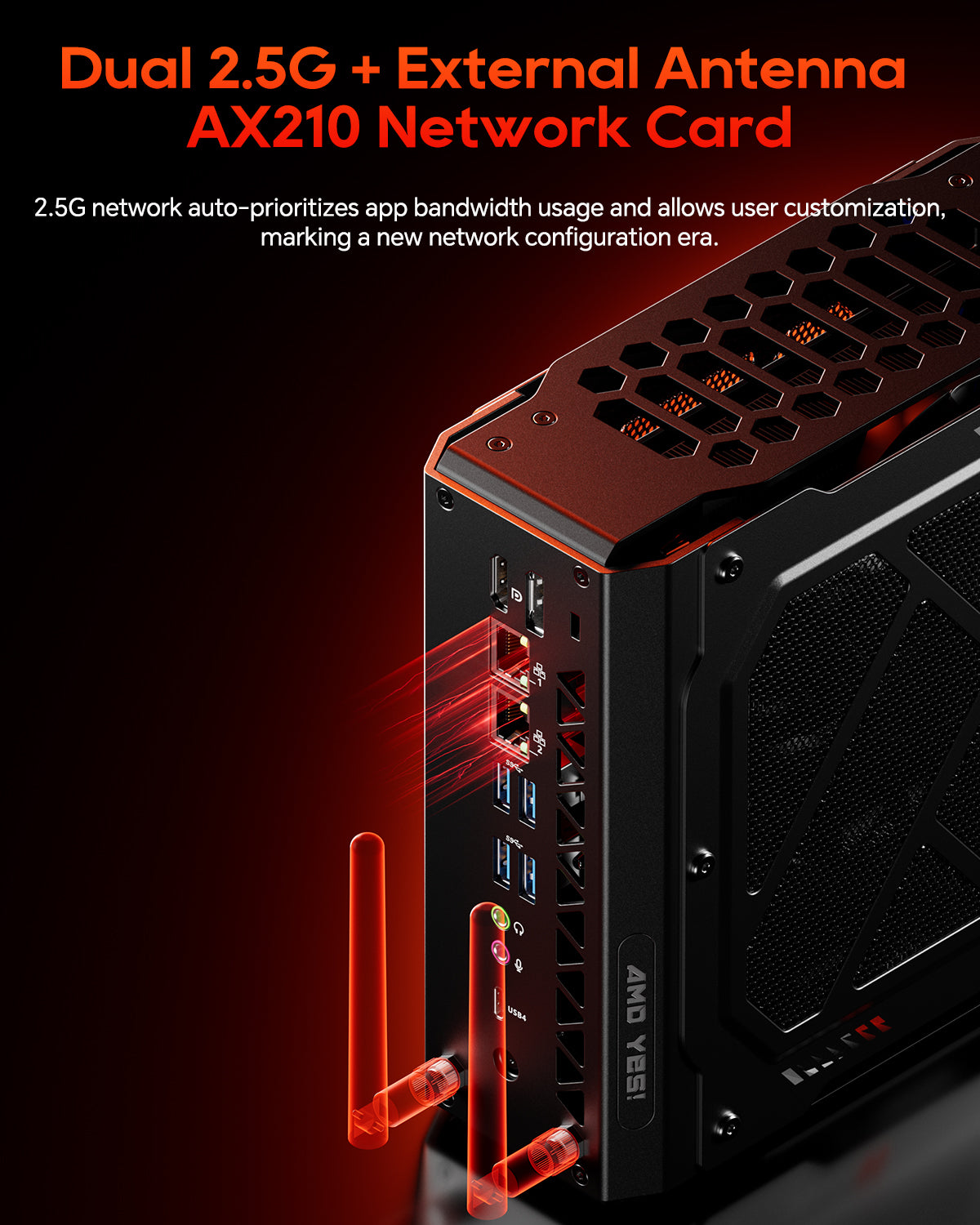 AOOSTAR GODZ  AMD Ryzen 7 7435HS+AMD Radeon RX 6600M(8G） Mini Gaming PC