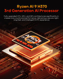 AOOSTAR G-FLIP AMD Ryzen™ AI 9 HX 370 Mini PC with 5-inch Mini Display