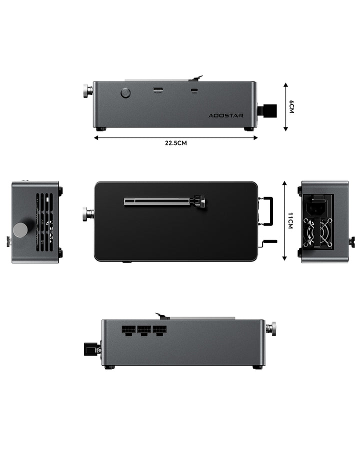 AOOSTAR AG02 EGPU Dock with OCulink/USB4 Port，Built-in 800W Power Supp ...