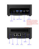 AOOSTAR GEM12 Pro MAX AMD R7 8845HS Mini PC with 2* RAM Channal/ 2* NVME Solts/Oculink/2*USB4/2*2.5G LAN Ports（time-limited promotion））